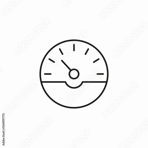 fuel gauge indicator icon sign vector