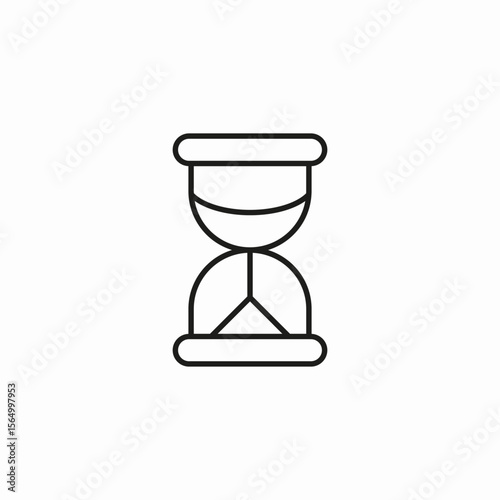 hourglass timer time icon sign vector