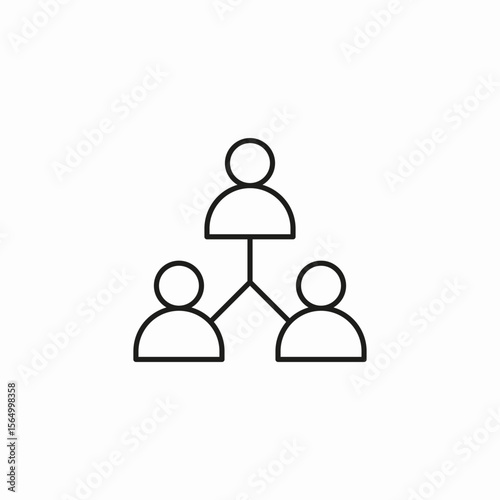 people network diagram icon sign vector