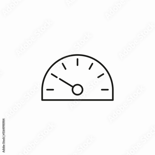 speed gauge indicator icon sign vector