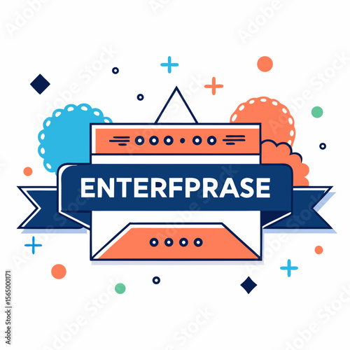enterprise software vector banner techvibe white background