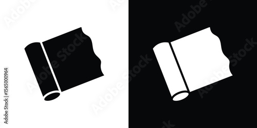 Aluminum foil icon silhouette vector flat illustration design pack.