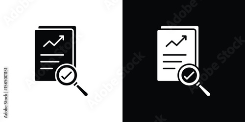 Auditors icon silhouette vector flat illustration design pack.