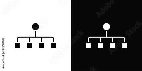 classification icon silhouette vector flat illustration design pack.
