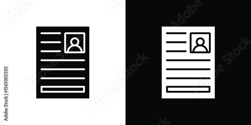 Criminal record icon silhouette vector flat illustration design pack.