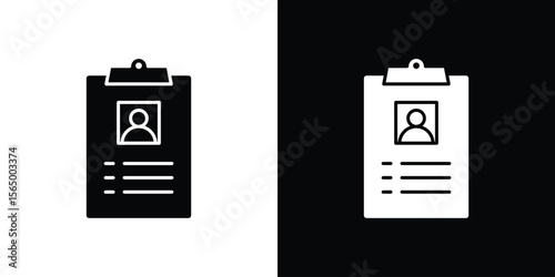 Curriculum icon silhouette vector flat illustration design pack.