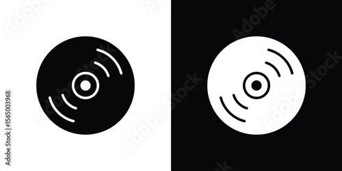 DVD icon silhouette vector flat illustration design pack.