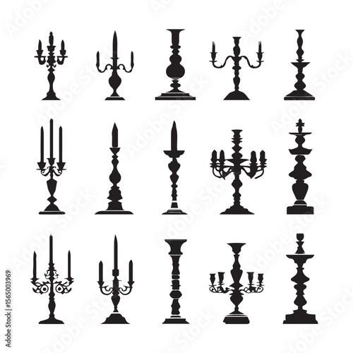 candlestick silhouette