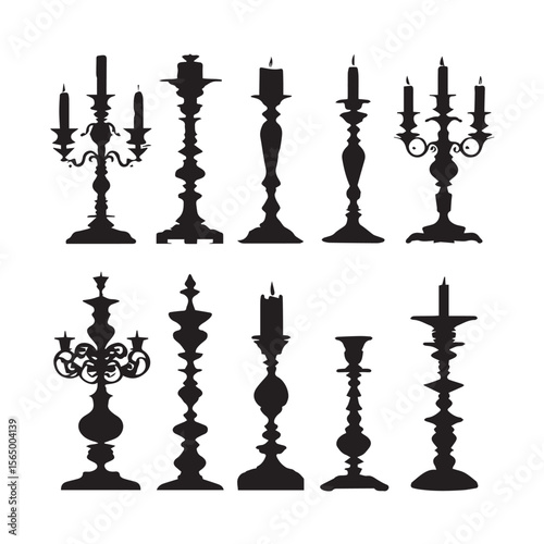 candlestick silhouette