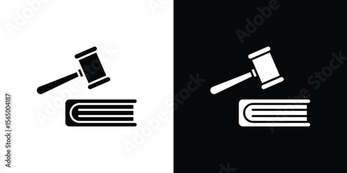 employment law icon silhouette vector flat illustration design pack.