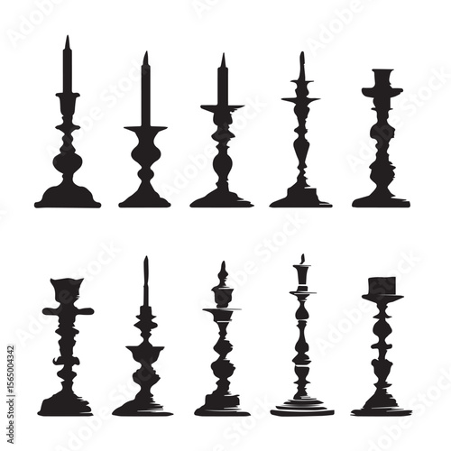 candlestick silhouette