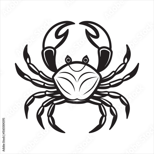 Wallpaper Mural crab silhouette vector illustration Torontodigital.ca