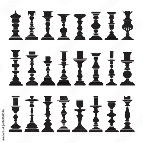 candlestick silhouette