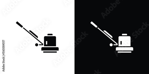 Floor sanding machine icon silhouette vector flat illustration design pack.