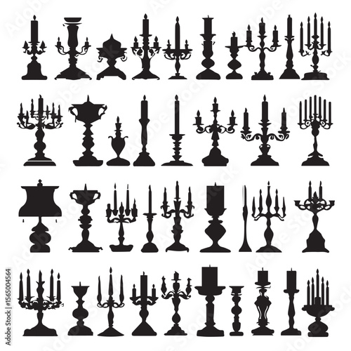 candlestick silhouette