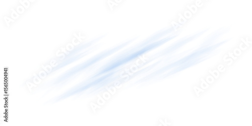 Abstract Wind Trail PNG Featuring Dynamic Twirl, Ocean Energy Flow, and Soft Blue Blur for Weather or Environmental Illustrations