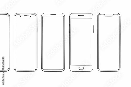 mobile phone with blank screen