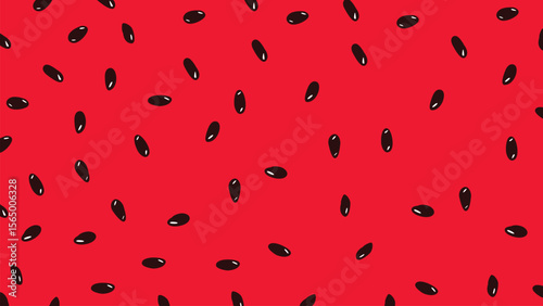 Red watermelon texture or watermelon pulp with seeds pattern background vector