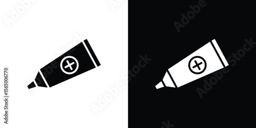 Ointment icon silhouette vector flat illustration design pack.