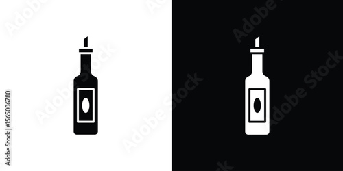 Olive oil icon silhouette vector flat illustration design pack.