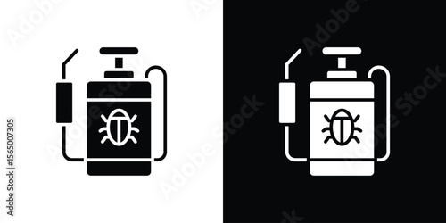 Pesticide icon silhouette vector flat illustration design pack.