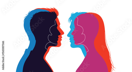 Exploring the Complex Interplay of Human Connection and Identity Through Visual Metaphors