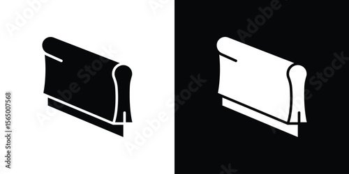 Print screen icon silhouette vector flat illustration design pack.