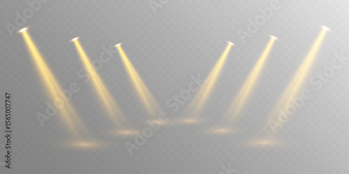 Club Stage Light Featuring Glittering Projection, Glistering Glow, and Festive Interior Illumination for Party or Show Concepts