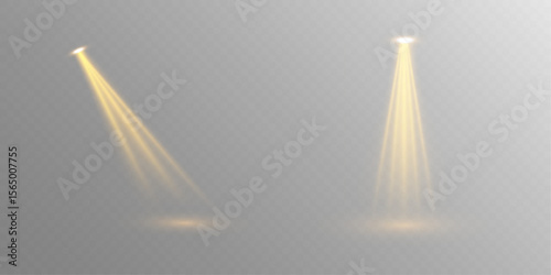 Club Stage Light Featuring Glittering Projection, Glistering Glow, and Festive Interior Illumination for Party or Show Concepts
