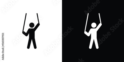 Puppet icon silhouette vector flat illustration design pack.