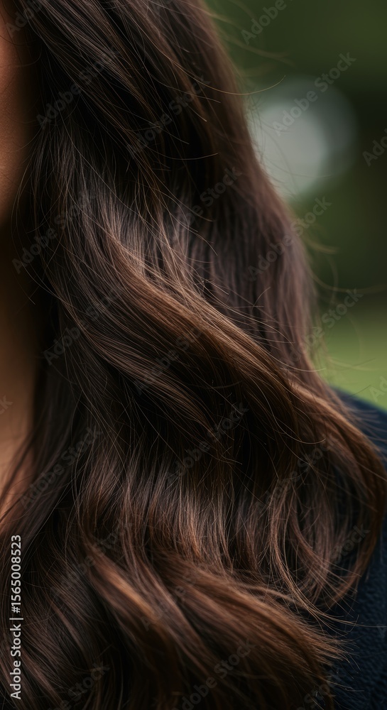 Fototapeta premium Luxurious Long Brown Hair Texture