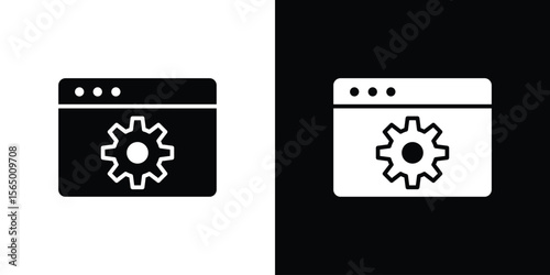 Software icon silhouette vector flat illustration design pack.