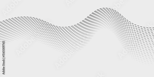 Abstract vector background with black wavy lines