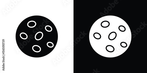 Thalassaemia icon silhouette vector flat illustration design pack.