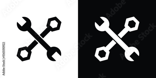 Tools icon silhouette vector flat illustration design pack.
