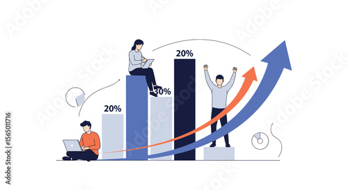 Analyzing Business Growth and Performance Metrics Over Time Using Digital Tools and Strategies