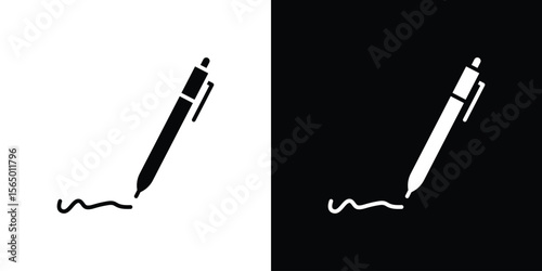 Write icon silhouette vector flat illustration design pack.