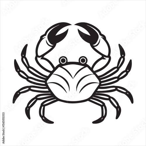 Wallpaper Mural crab silhouette vector illustration Torontodigital.ca