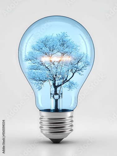 Lightbulb with a tree inside