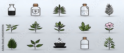 Botanical Icons Set