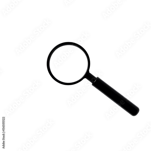 Flat icon of search magnifier and result