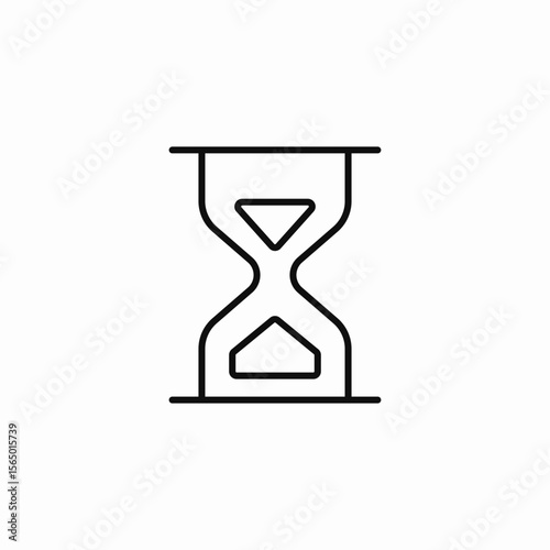 classic hourglass timer icon sign vector