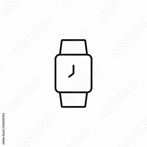 digital wrist watch icon sign vector