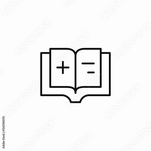 medical book information icon sign vector