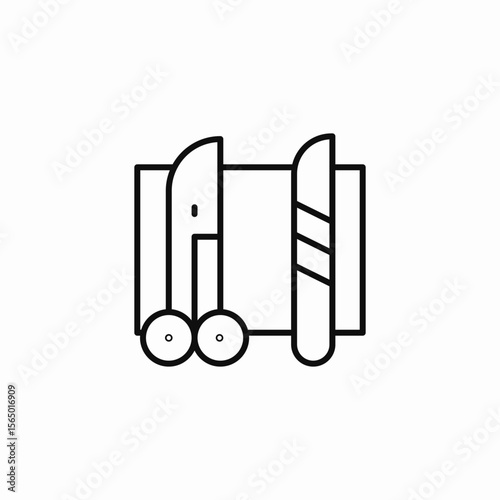 medical surgical tools icon sign vector