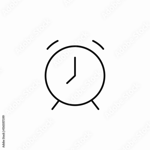 ringing alarm clock icon sign vector