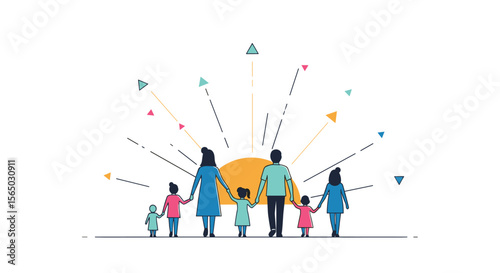 Capturing the Warmth and Joy of Family Bonds and Future Aspirations Together