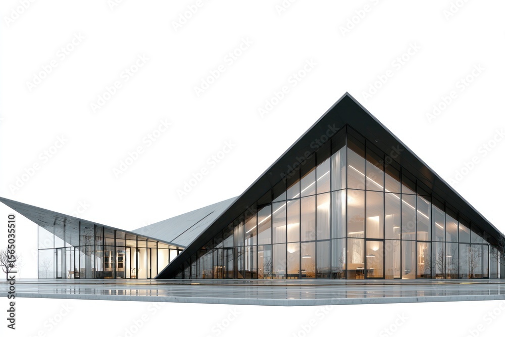 Obraz premium Modern glass building exterior