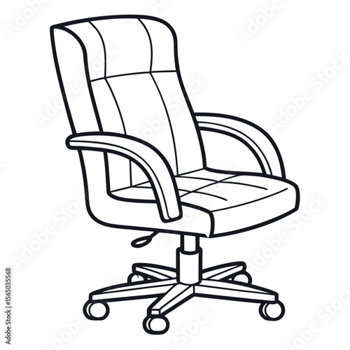 Office chair with wheels furniture seating