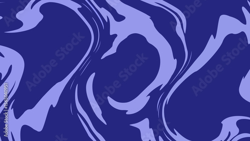 Abstract background with a dynamic liquid marble texture in deep blue and purple. A moody and sophisticated design with an intense, fluid paint-like motion.